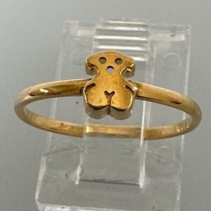 Tous 18k Gold Bear Ring